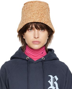 BY FAR Tan Robbie Bucket Hat