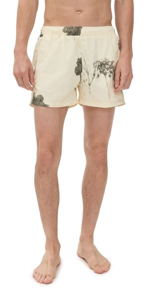 AUTO-REPLY Printed Sebastian Swim Trunks 4 Beach Brush/Natural M
