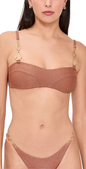 PQ Swim Sasha Bralette Top Mocha M