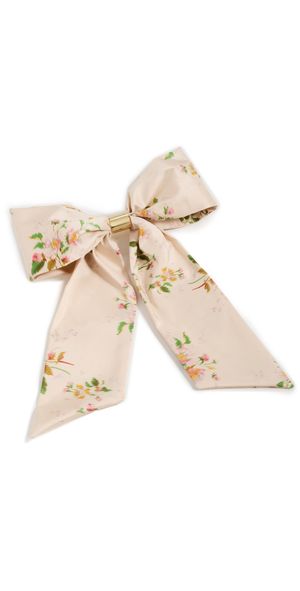 LELET NY Glossy Amy Bow Barrette Rose Quartz One Size