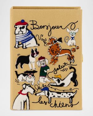 Les Chiens Caramel Book Clutch Bag