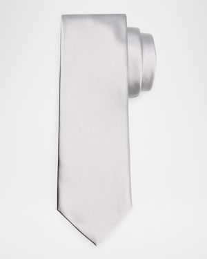Men's Solid Silk Tie