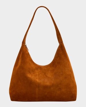 Candy Zip Suede Shoulder Bag
