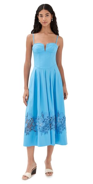 Rebecca Vallance Montreux Midi Dress Blue 4