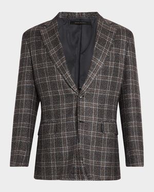 Men's Wool-Cashmere Plaid Sport Coat