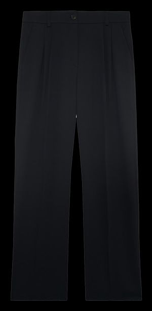 Pablo - Pantalon de tailleur à pinces - Taille 44 - Bleu