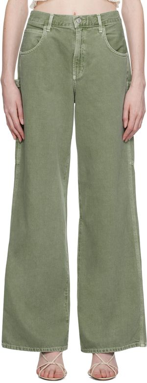 AGOLDE Green Magda Jeans