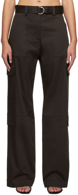 MSGM Pantalon ajusté brun
