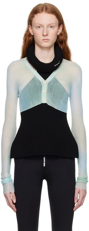 Off-White Blue Seethr Cardigan