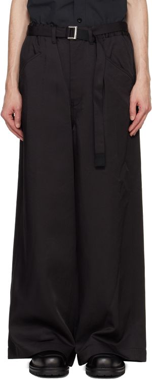 sacai Black SPIEWAK Edition Belted Trousers