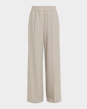 Fluid Wool Crepe Pants