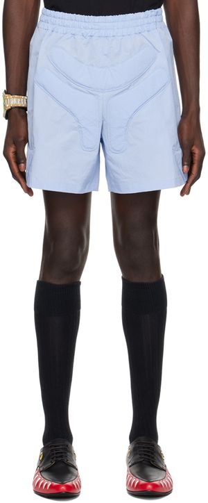Walter Van Beirendonck Blue Space Shorts
