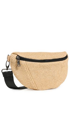 Think Royln Little Runaway Belt Bag Dune Raffia One Size