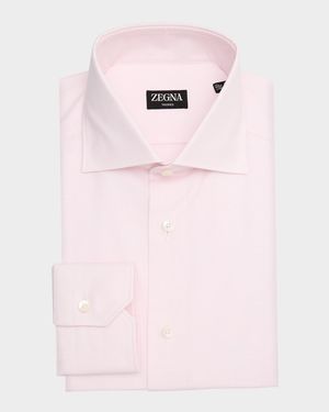 Men's Micro-Check Trofeo Cotton Dress Shirt