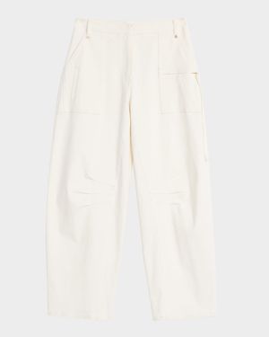 Ewa Barrel-Leg Utility Pants