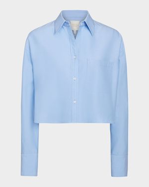 Little Big Joe Cropped Button-Front Shirt