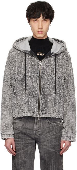 Diesel Blouson Flow-S1 gris en denim