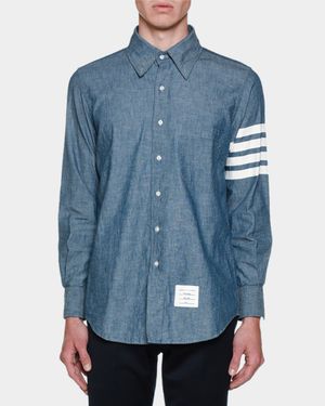 Men's Chambray Long-Sleeve Shirt