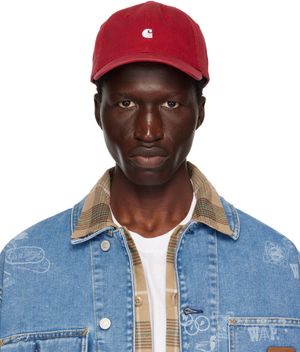 Carhartt Work In Progress Red Madison Logo Cap