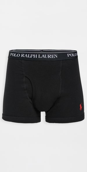 Polo Ralph Lauren Underwear Classic Fit Cotton Trunks 3 Pack Andover/Madison/Polo Black S