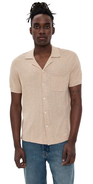 Alex Mill Sweater Bowling Shirt Sand XXL