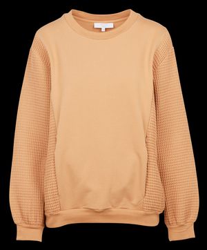 Polina - Top de grossesse manches longues en coton - Taille XL - Marron