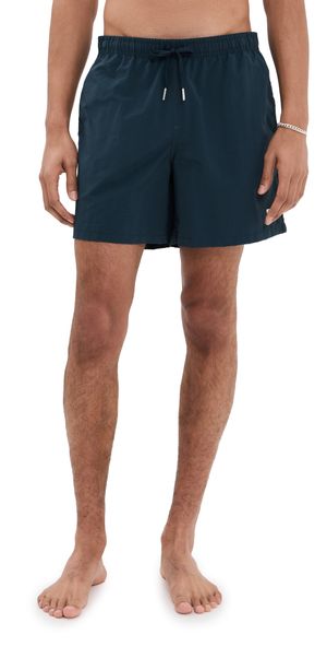 Bather Solid Navy Swim Trunks 5 Navy M