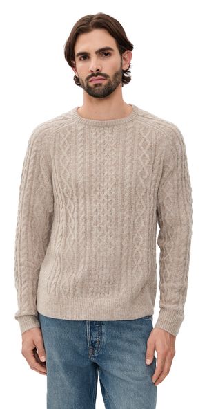 Rhythm Mohair Fishermans Knit Oatmeal XL