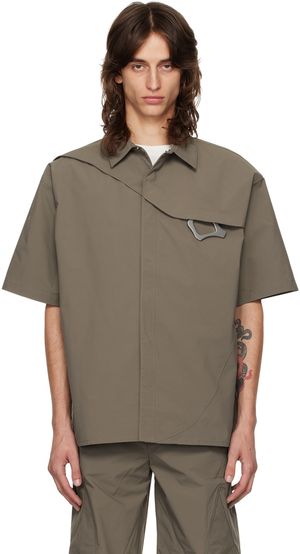HELIOT EMIL Khaki Carabiner Shirt