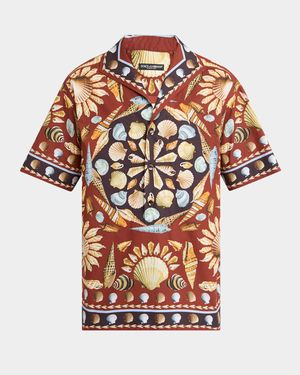Men's Costiera Printed Camp Shirt