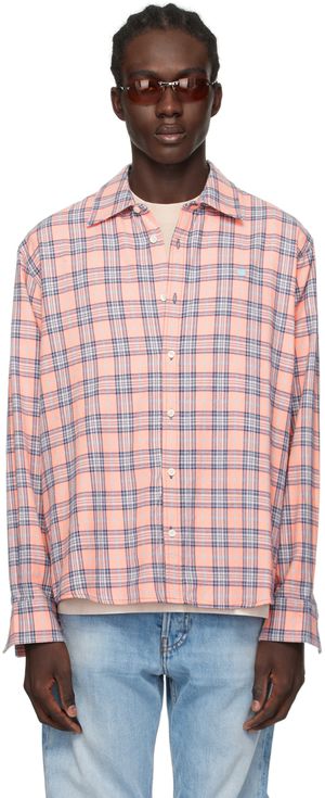 Acne Studios Pink Check Shirt