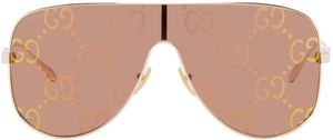 Gucci Rose Gold Mask Sunglasses