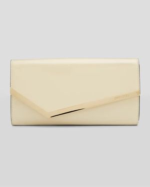 Emmie Flap Patent Leather Clutch Bag
