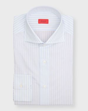 Men's Cotton Bengal Stripe Dress Shirt