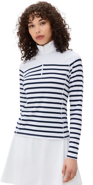 RLX Ralph Lauren Lightweight Airflow Quarter Zip Pullover White/Mu XS