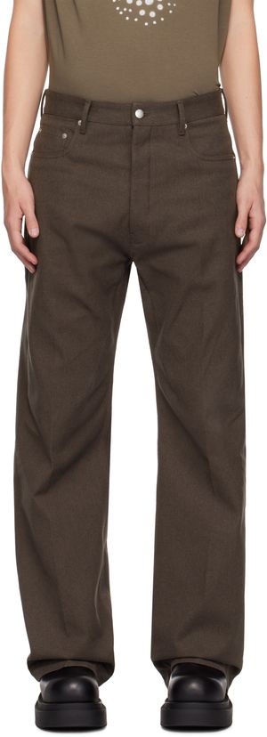 Rick Owens Jean Geth brun - Porterville
