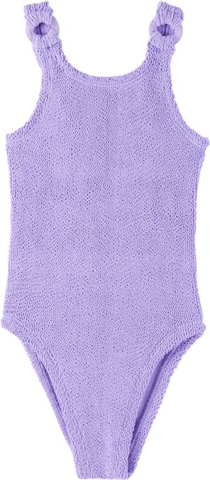 Hunza G Kids Purple Domino Swimsuit
