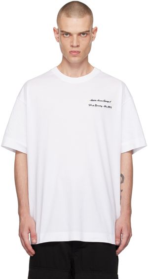 Givenchy White Grosgrain Patch T-shirt