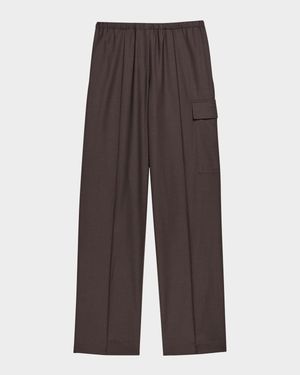 Relaxed Pull-On Cargo Trousers