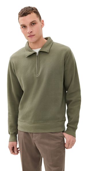 Knickerbocker Stadium Loft Knit Quarter Zip Laurel XXL