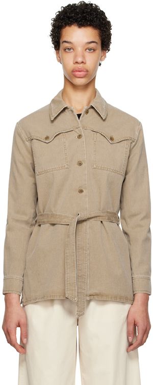 A.P.C. Taupe Joann Jacket