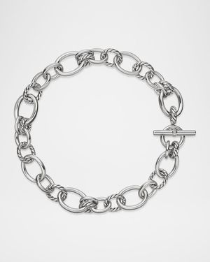 25mm DY Mercer Necklace with Diamonds in Silver