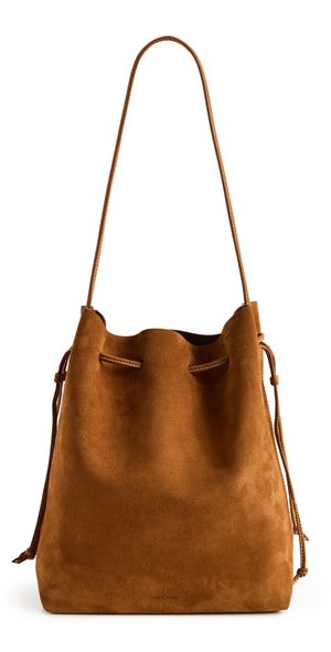 Mansur Gavriel Drawstring Cabas Bag Saddle One Size