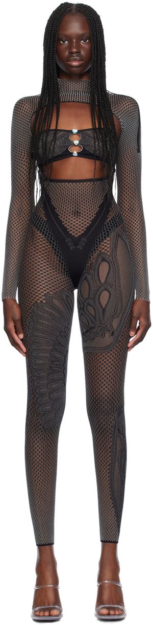 Poster Girl Black Risque Jumpsuit