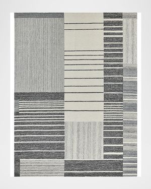 Castine Hand-Tufted Gray Rug, 5' x 8'