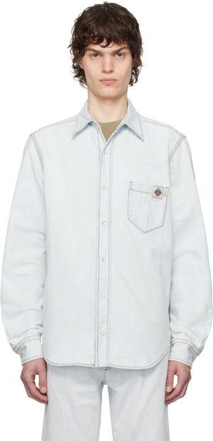 Bally Blue Faded Denim Shirt