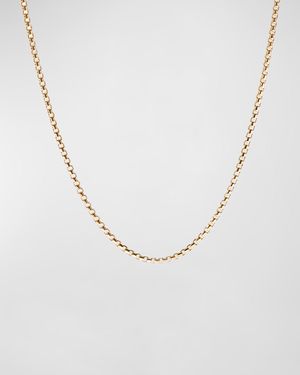 1.7mm Hollow Box Chain Necklace in 18k Gold, 20"