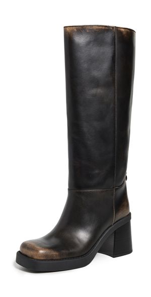 Coach Sculpted C Tall Boots Black 8