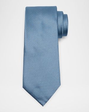 Men's Diamond Woven Silk Tie