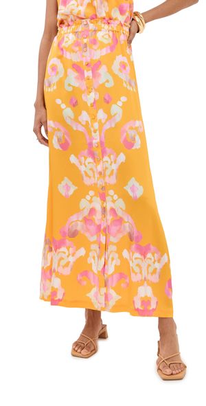 Figue Bastien Skirt Aquarelle Ikat Marigold S
